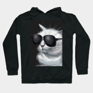 Cat with Sunglasses Hoodie